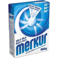 Merkur Bílá síla univerzální prací prostředek pro bílé prádlo 600 g