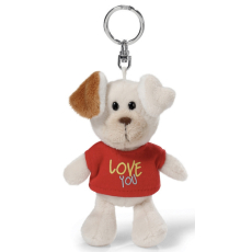 Nici Love You Pes v tričku klíčenka 10 cm