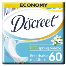 Discreet Deo Spring Breeze slipové intimní vložky pro každodenní použití 60 kusů