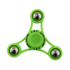 Fidget Spinner Gyro s kuličkami antistresová vychytávka zelený 6,5 x 6,5 cm
