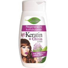 Bione Cosmetics Keratin & Chinin regenerační kondicionér pro všechny typy vlasů 260 ml