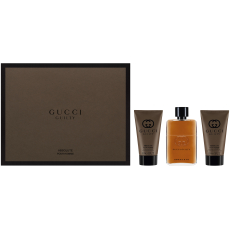Gucci Guilty Absolute parfémovaná voda pro muže 50 ml + balzám po holení 50 ml + sprchový gel 50 ml, dárková sada