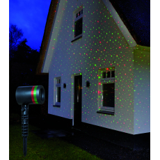 Annas Collection LED laser 4x funkce obloha - stálý, červená/zelená