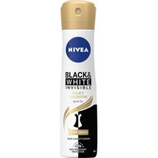 Nivea Invisible Black & White Silky Smooth antiperspirant deodorant sprej pro ženy 150 ml