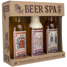 Bohemia Gifts Beer Spa Premium s extrakty z pivních kvasnic a chmele sprchový gel 200 ml + šampon na vlasy 200 ml + koupelová pěna 200 ml, kosmetická sada