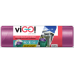 viGo! Pytle na odpad zatahovací fialové, 27 µ, 120 litrů 70 x 100 cm 10 kusů