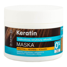 Dr. Santé Keratin Hair hloubkově regenerační a výživná maska pro křehké lámavé vlasy bez lesku 300 ml