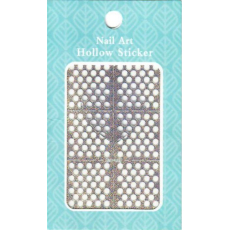 Nail Accessory Hollow Sticker šablonky na nehty multibarevné kolečka 1 aršík 129