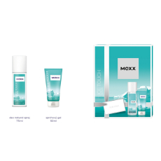 Mexx Ice Touch Woman parfémovaný deodorant sklo 75 ml + sprchový gel 50 ml, dárková sada
