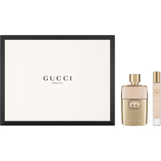 Gucci Guilty pour Femme parfémovaná voda pro ženy 50 ml + parfémovaná voda pro ženy rollerball 7,4 ml, dárková sada