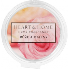 Heart & Home Růže a maliny Sojový přírodní vonný vosk 26 g
