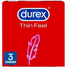 Durex Feel Thin Classic kondom se ztenčenou stěnou pro vyšší citlivost, nominální šířka 56 mm 3 kusy