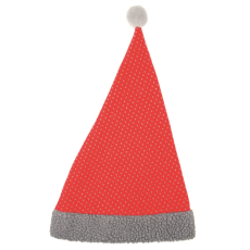 Mikulášská čepice textilní červená 47 cm