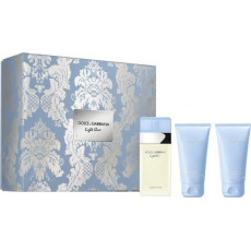Dolce & Gabbana Light Blue toaletní voda pro ženy 50 ml + sprchový gel 50 ml + tělový krém 50 ml, dárková sada