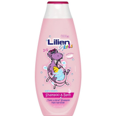 Lilien Girls šampon a pěna do koupele 2v1 pro dívky 400 ml