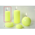 Lima Reflex fosforově žlutá svíčka válec 50 x 100 mm 1 kus