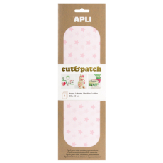 Apli Cut & Patch papír na ubrouskovou techniku Hvězdičky růžový pastel 30 x 50 cm 3 kusy