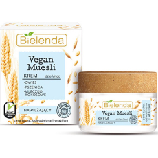Bielenda Vegan Muesli Pšenice + Oves + Kokosové mléko hydratační pleťový krém denní/noční 50 ml