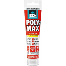 Bison Poly Max Crystal Express rychleschnoucí univerzální montážní lepidlo a tmel Čirý 115 g