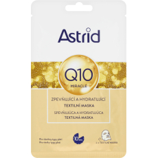 Astrid Q10 Miracle zpevňující a hydratující pleťová textilní maska 20 ml