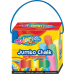 Colorino Jumbo Chalk chodníkové křídy krabice s uchem 8 barev 15 kusů
