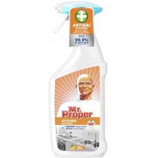 Mr. Proper Kuchyně antibakteriální tekutý čistič na odstraňování mastnoty a nečistot 750 ml rozprašovač