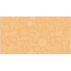 Apli Dárkový balicí papír 70 x 200 cm Nordik Fun Pastel oranžový - květy