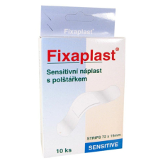 Fixaplast Sensitive Strips textilní průdušná náplast 72 mm x 19 mm 10 kusů