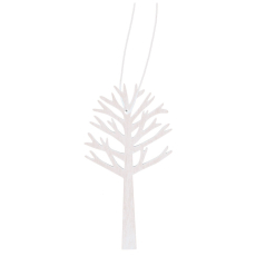 Strom dřevěný na zavěšení bílý 10 cm