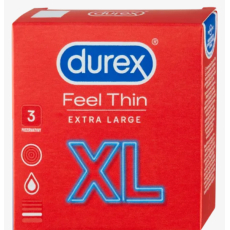 Durex Feel Thin Extra Large kondom XL 3 kusy