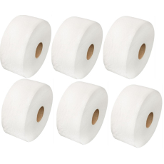 Jumbo 190 toaletní papír 75% bělost do zásobníku 2 vrstvý 6 kusů
