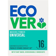 ECOVER Washing Powder Universal ekologický prací prášek na praní barevného, bílého a černého prádla 16 dávek 1,2 kg
