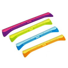Y-Plus+ Handle kombinované plastové pravítko 30 cm 1 kus různé barvy