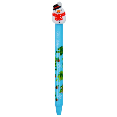 Colorino Gumovatelné pero vánoční Sněhulák světle modré modrá náplň 0,5 mm