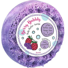 Bomb Cosmetics Berry Bubbly přírodní sprchová masážní houba s vůní 200 g