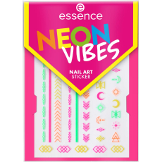 Essence Neon Vibes nálepky na nehty v neonových barvách 1 arch