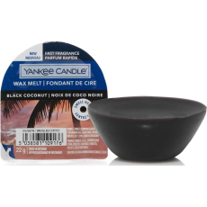 Yankee Candle Black Coconut - Černý kokos vonný vosk do aromalampy 22 g