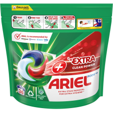 Ariel Extra Clean Power gelové kapsle univerzální na praní 36 kusů 979,2 g