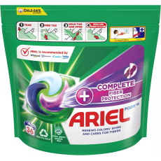 Ariel Pods+ Complete Care Fiber Protection gelové kapsle pro barevné prádlo 36 kusů 907,2 g