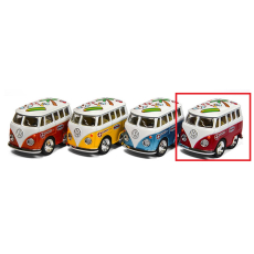EP Line Volkswagen Little Van autíčko na natahování Červená dodávka barevná střecha 3 x 4 x 5 cm