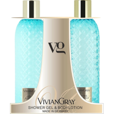 Vivian Gray Jasmín a Patchouli luxusní sprchový gel 300 ml + luxusní tělové mléko 300 ml, kosmetická sada