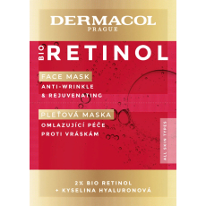 Dermacol Bio Retinol omlazující maska proti vráskám 2 x 8 ml