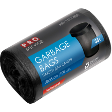 Pro Service Garbage Bags na odpad černé 100 µ, 35 litrů 50 x 55 cm 100 kusů