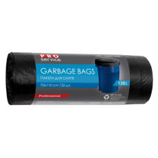 Pro Service Garbage Bags na odpad černé 20 µ, 120 litrů 70 x 110 cm 20 kusů