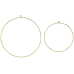 Ditipo Dekorace závěs kruh metal zlatá set 20 cm a 28 cm 2 kusy