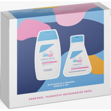 SebaMed Baby Extra jemná mycí emulze 200 ml + jemné mytí šampon 150 ml, kosmetická sada pro děti