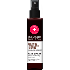 The Doctor Health & Care Keratin + Arginine + Bioton Maximum Energy energizující sprej pro jemné vlasy 150 ml