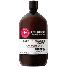 The Doctor Health & Care Keratin + Arginine + Biotin Maximum Energy keratinový šampon pro posílení a lesk vlasů 355 ml