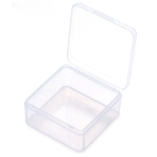 Plastová krabička čirá 5,4 x 5,4 x 2 cm 1 kus