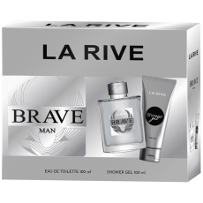 La Rive Brave Man toaletní voda 100 ml + sprchový gel 100 ml, dárková sada pro muže